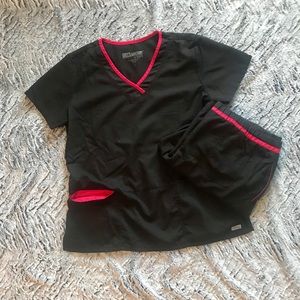 Grey’s Anatomy two-tone scrub set